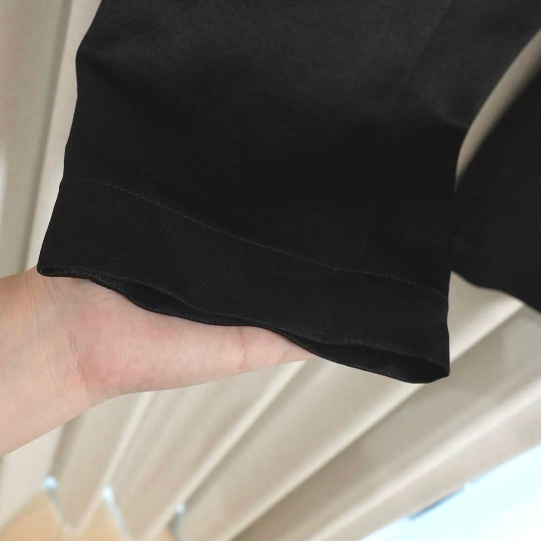 カレンソロジー curensology ダブルサテンタックパンツ 黒