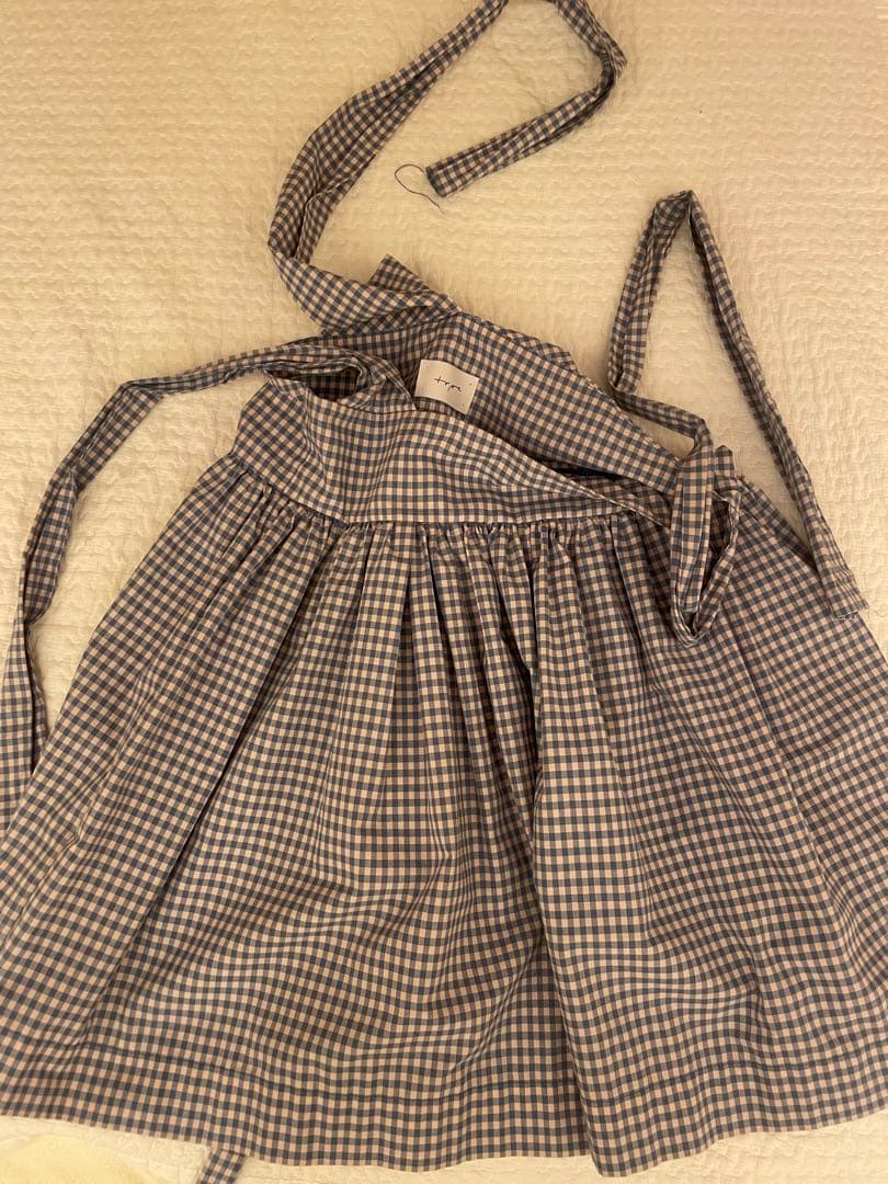 トップス tope. cross strap tunic / gingham p.b