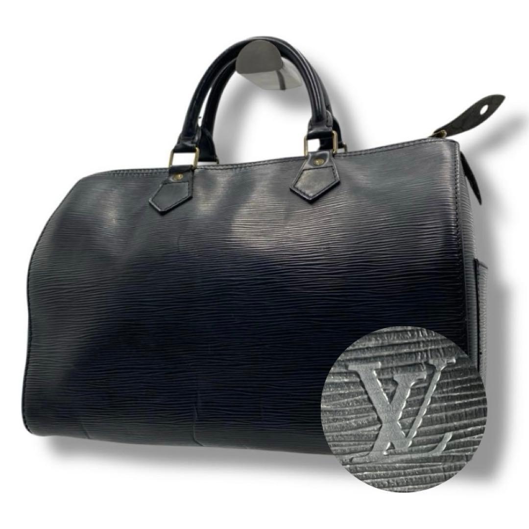 美品 ルイヴィトン スピーディ 30 エピ ノワール バッグ ボストン メンズ