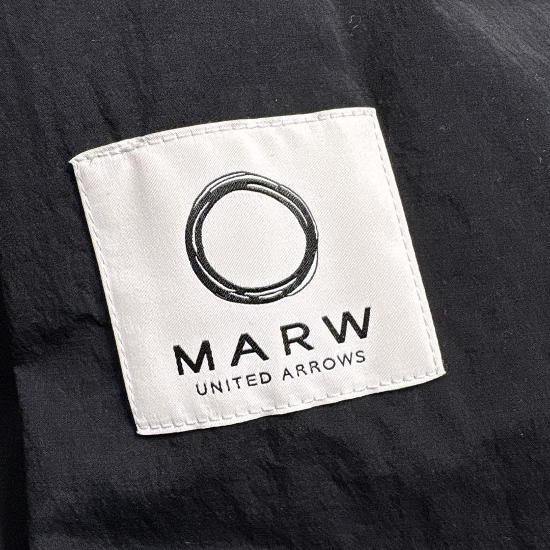 MARW UNITED ARROWS ナイロン モッズコート 黒 ロング丈 38