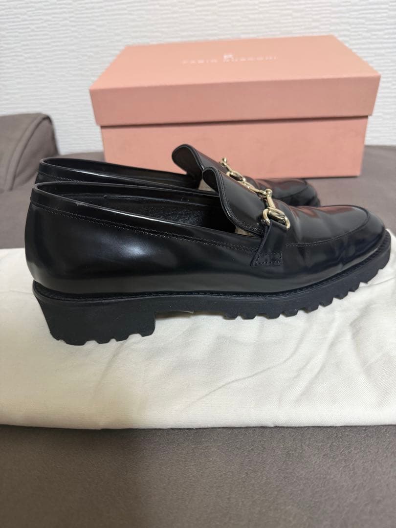 ファビオルスコーニ　ブラックローファー　37