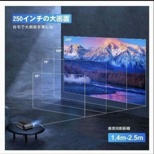 ホームシアター プロジェクター 1080PフルHD 5G