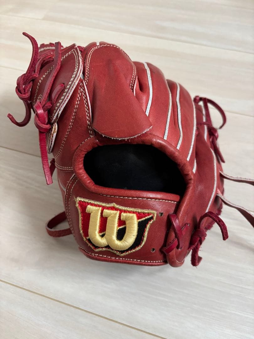軟式投手用左投げグローブ　Wilson