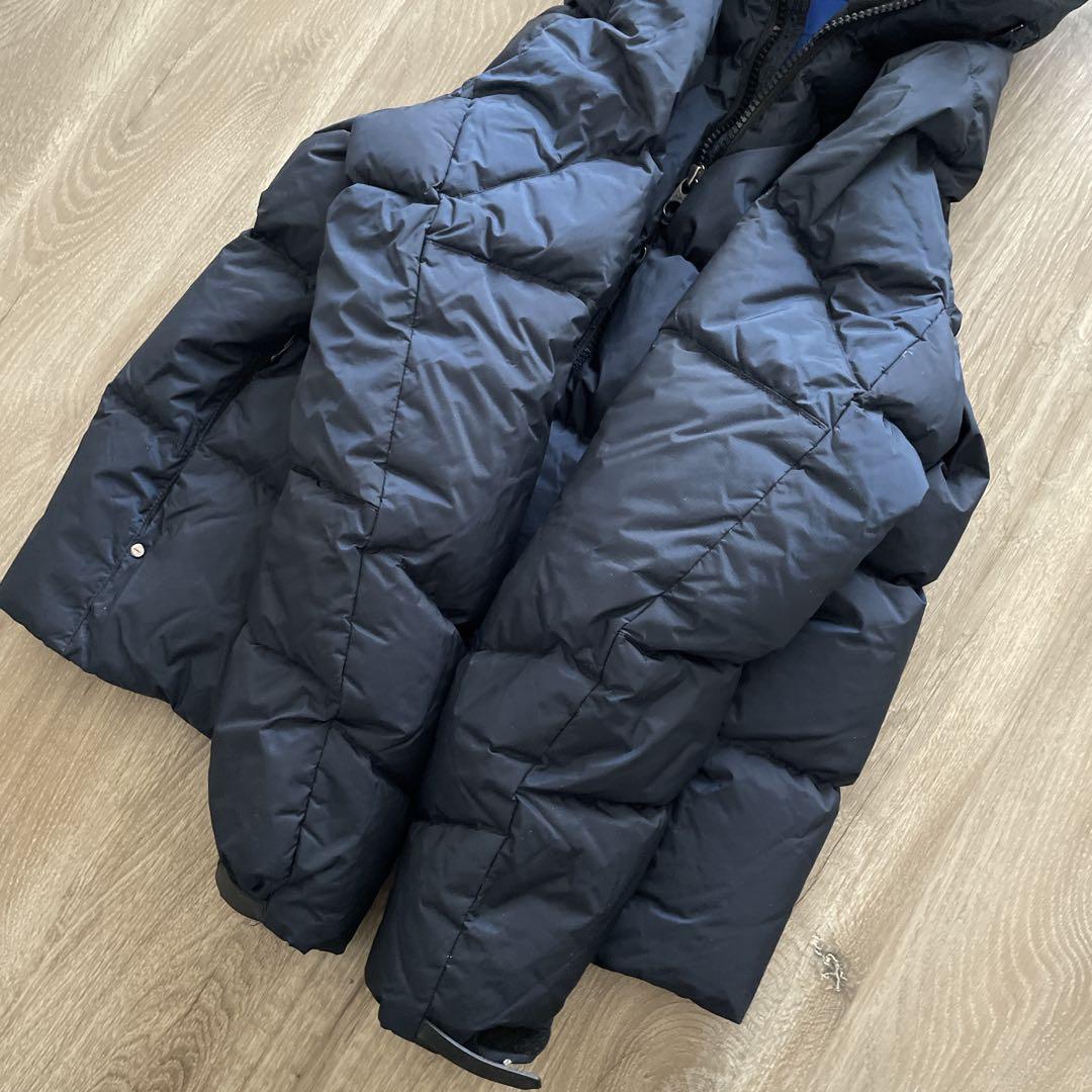 【美品】ポロラルフローレン ダウンジャケット ビッグポニー 紺 青　フード