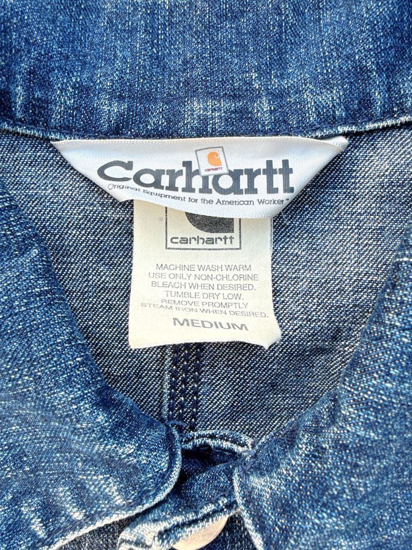 Carhartt カーハート デニム カバーオール チョアコート フェード M