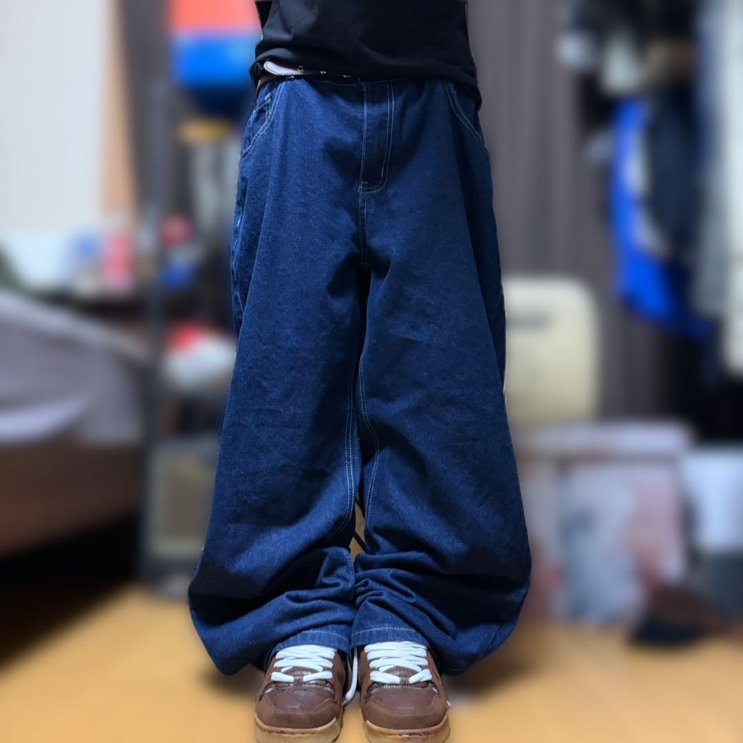 デニム　超極太　bboy sk8 00s jnco y2k southpole