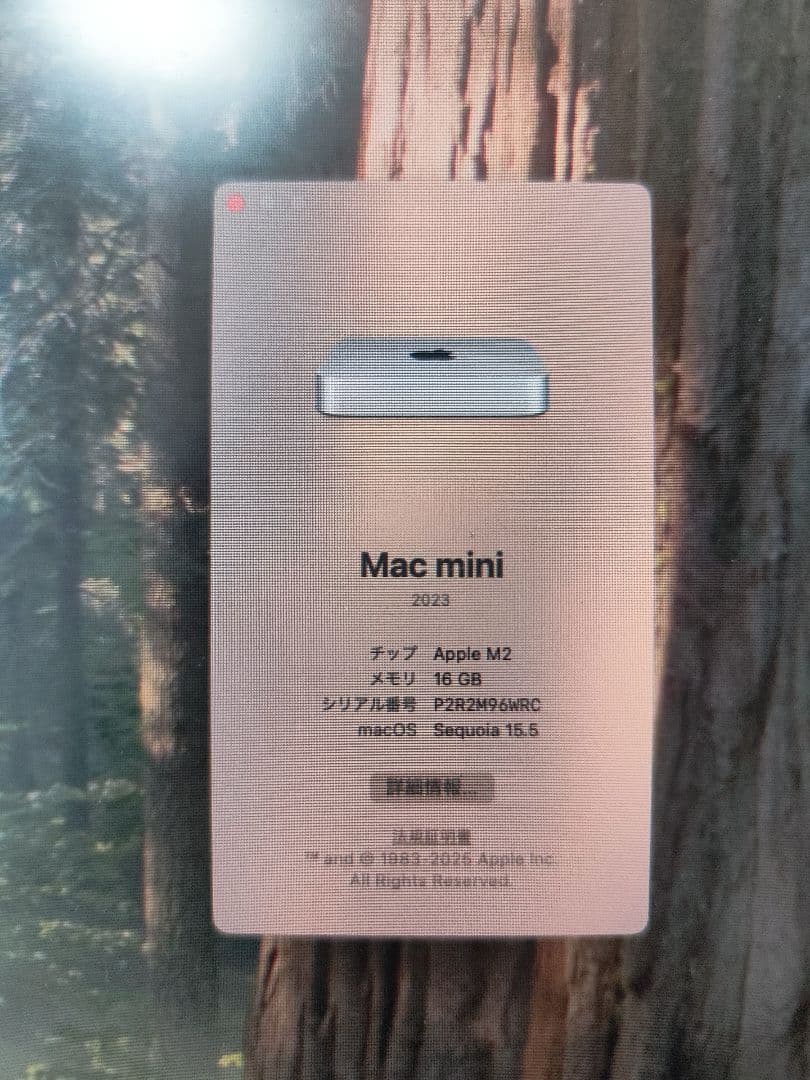 Macデスクトップ Mac mini m2 16GB + 256GB