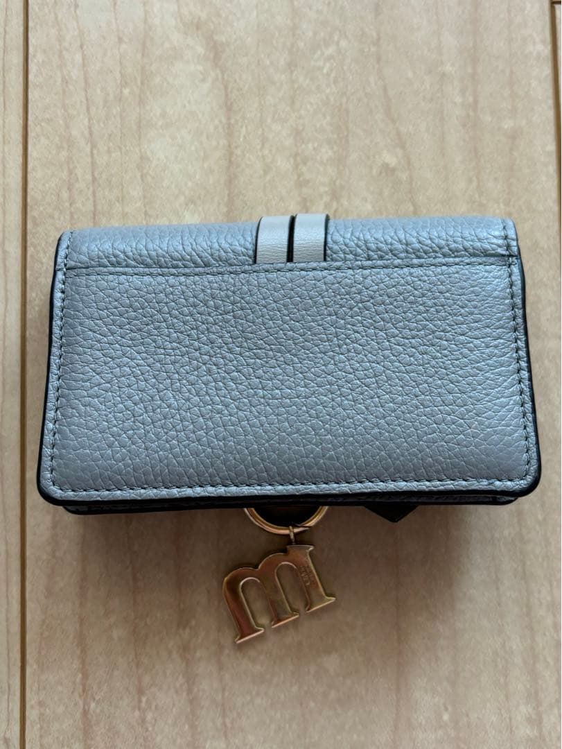 Chloe クロエ カードケース 名刺入れ 本革 レザー チャーム M