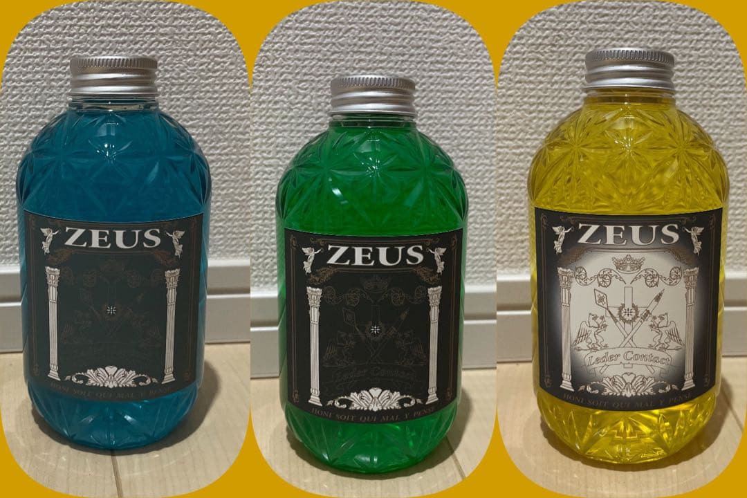 新型　冬型　ZEUS ゼウス545ml カーシャンプー３点セットレダーコンタクト