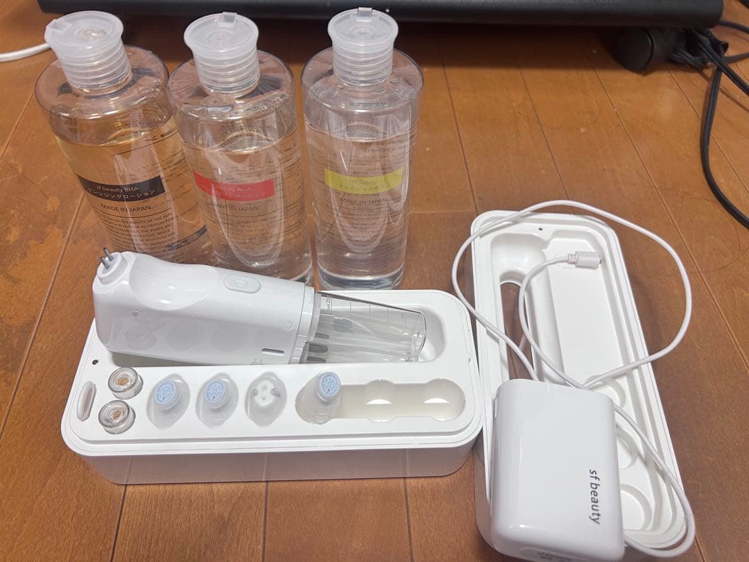 sf.beauty 家庭用ハイドラフェイシャルマシンスターターセット本体と洗浄液