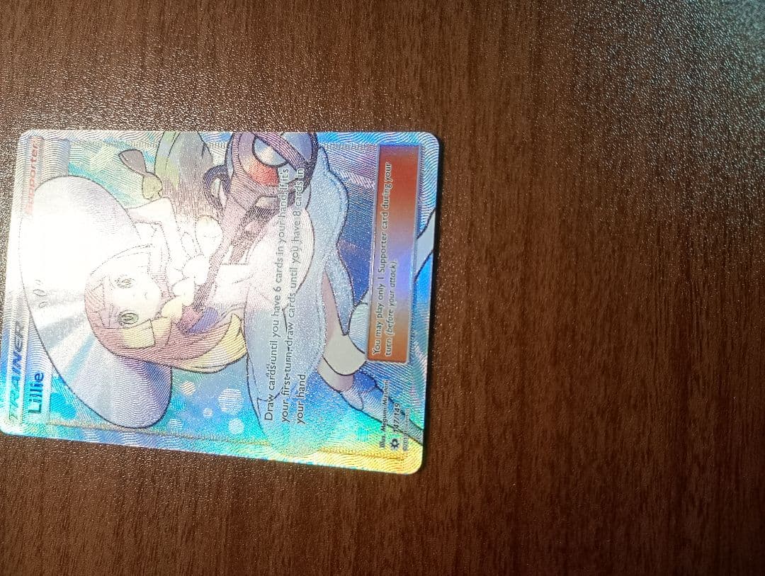 ポケモンカード　ポケカ　帽子リーリエ　SR　正規品　英語版