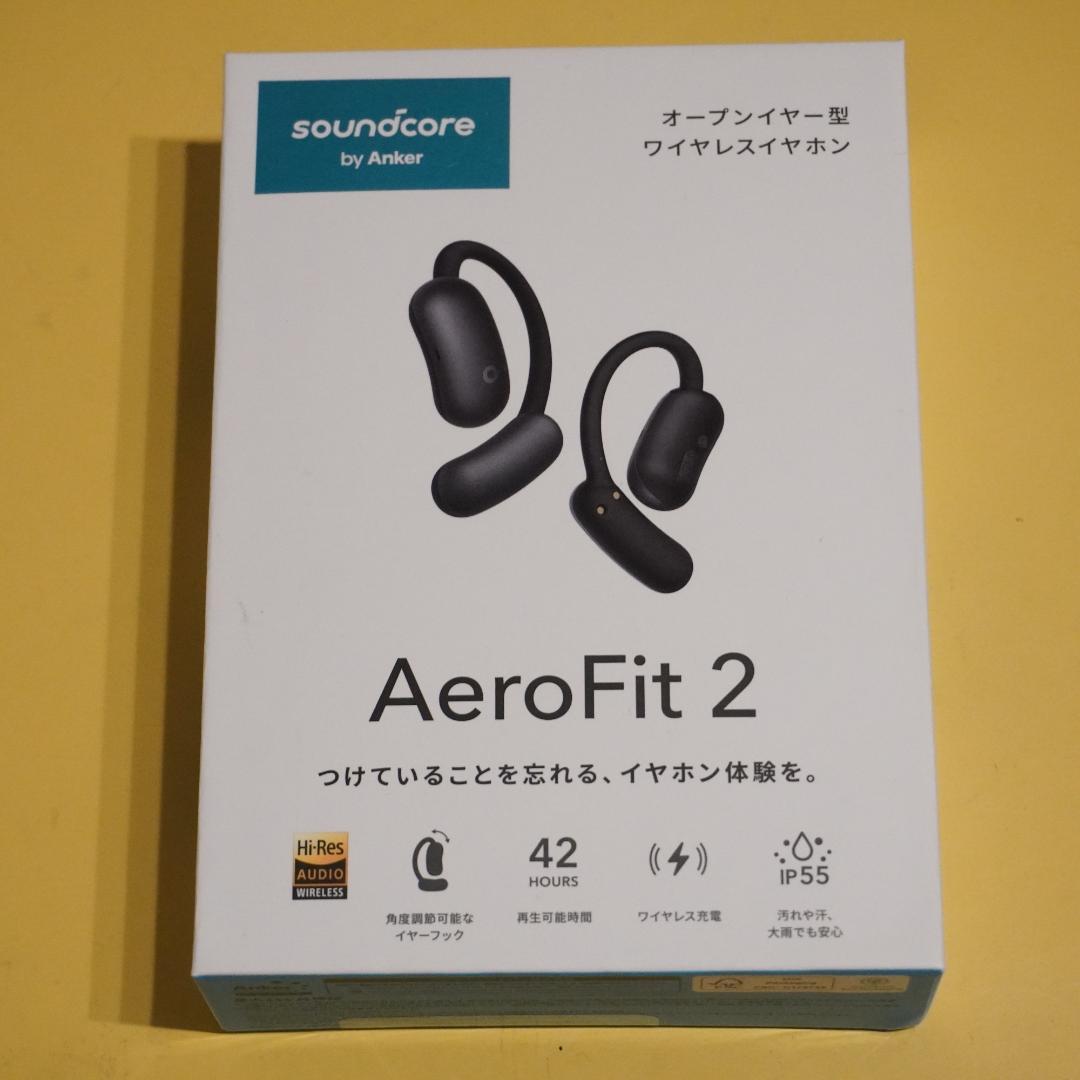 Soundcore AeroFit 2 ワイヤレスイヤホン オープンイヤー 黒