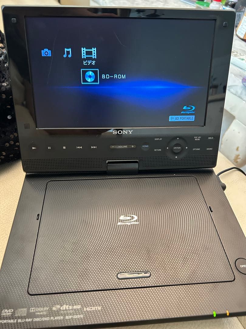 SONY BDP-SX910 ブルーレイプレーヤー ACアダプター、リモコン付き