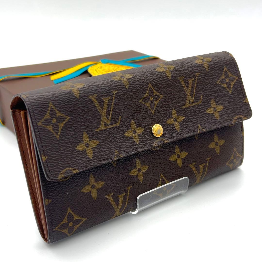 ルイヴィトン 長財布 ポシェットポルトモネクレディ モノグラム 男女兼用