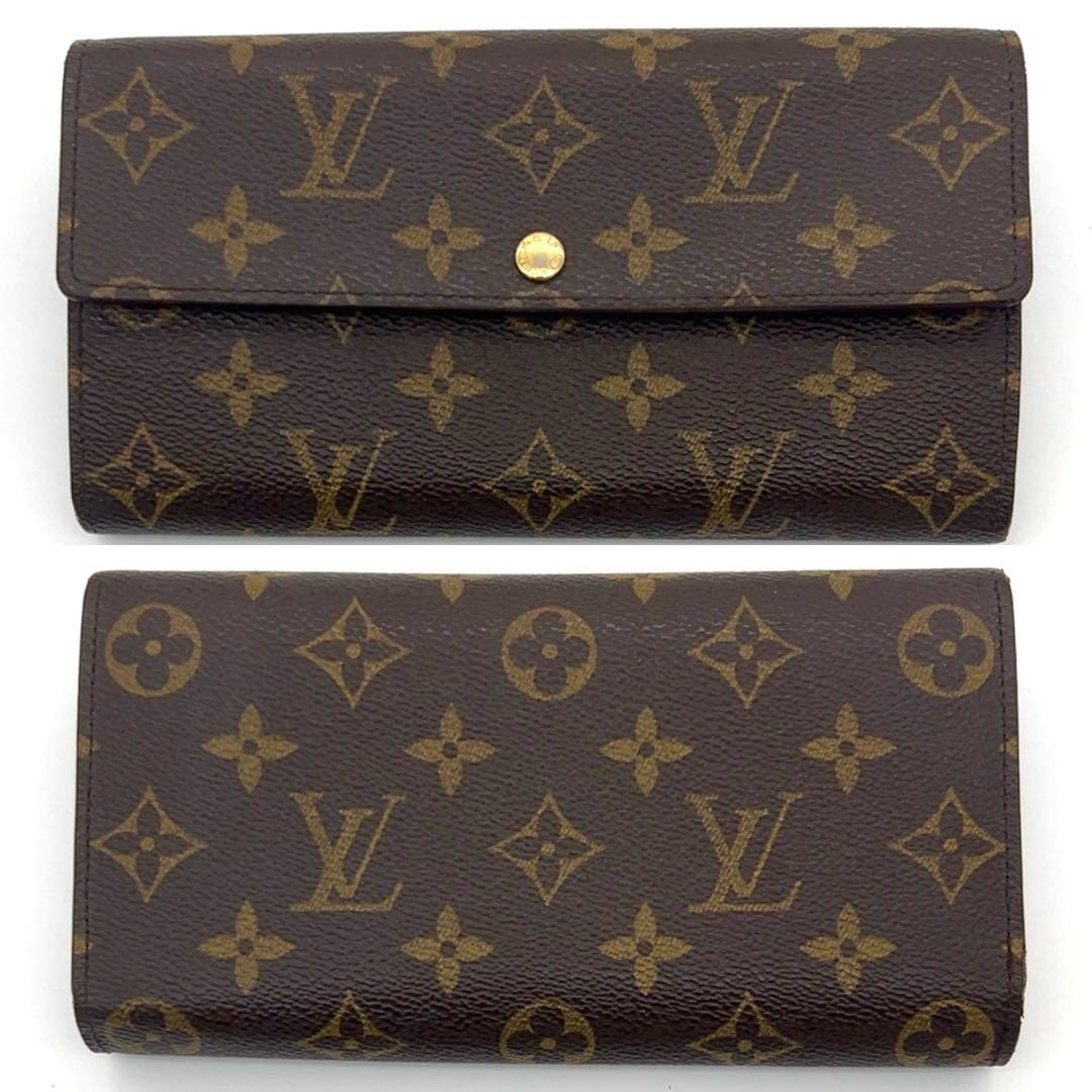 ルイヴィトン 長財布 ポシェットポルトモネクレディ モノグラム 男女兼用
