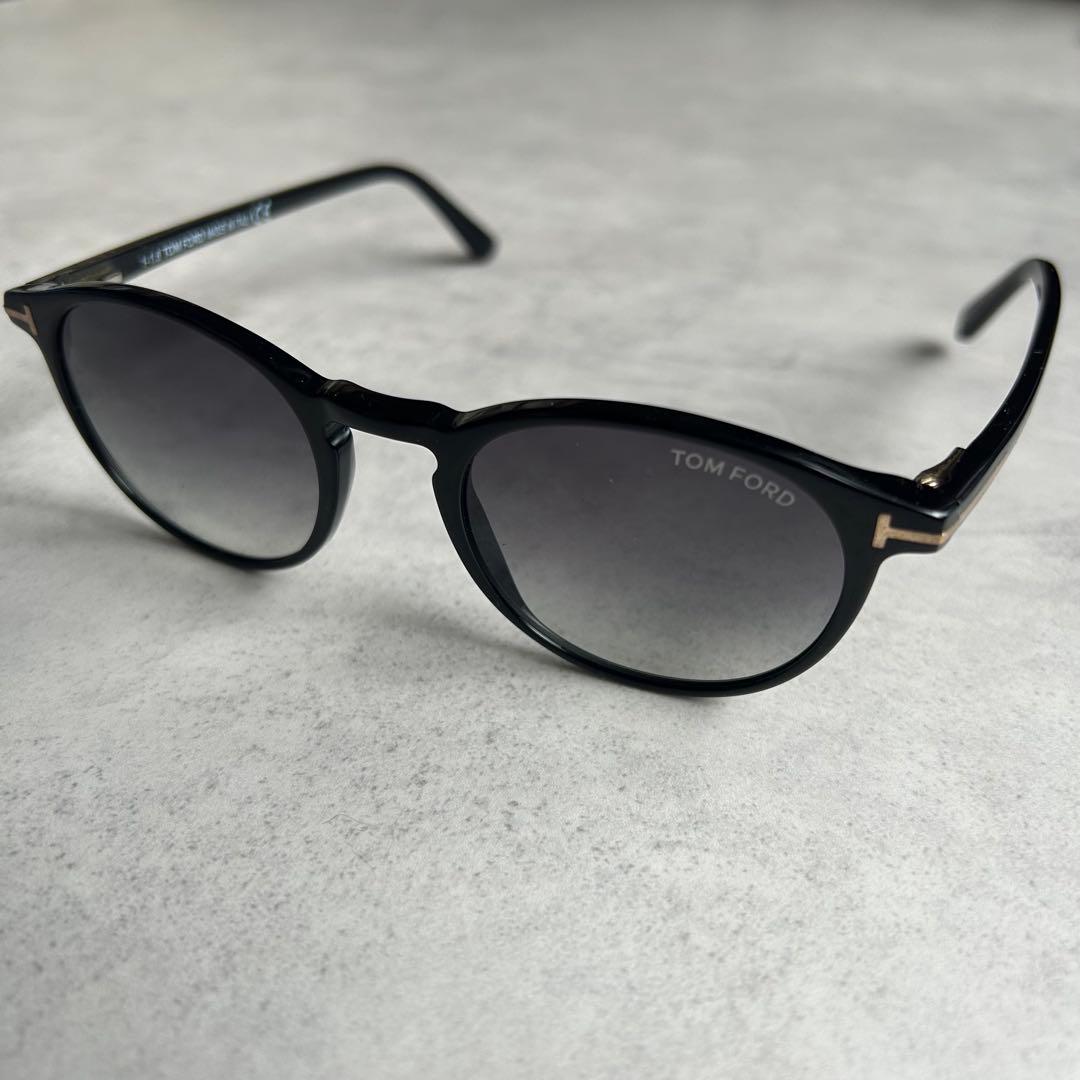 美品 トムフォード サングラス Andra TF530 145 黒 パントス