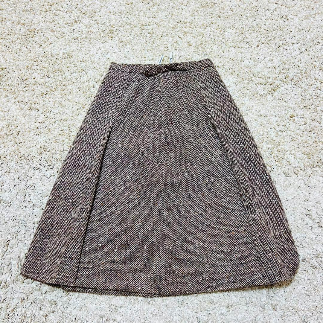 希少✨️ BURBERRY バーバリー ブラウン ツイード スカートセットアップ