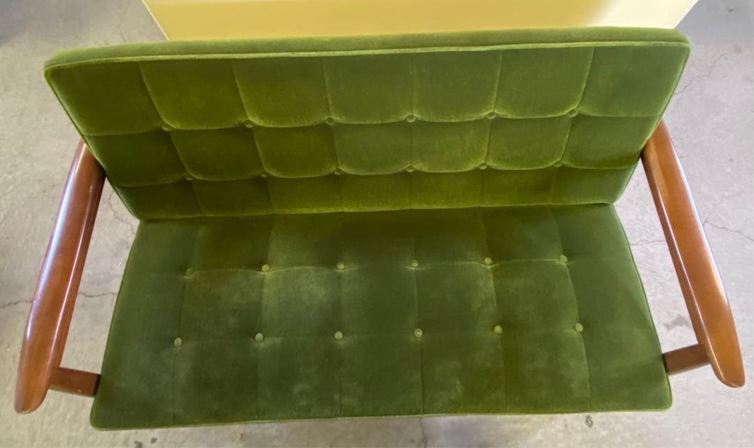 karimoku カリモク 60 kチェア モケットグリーン 2シーター