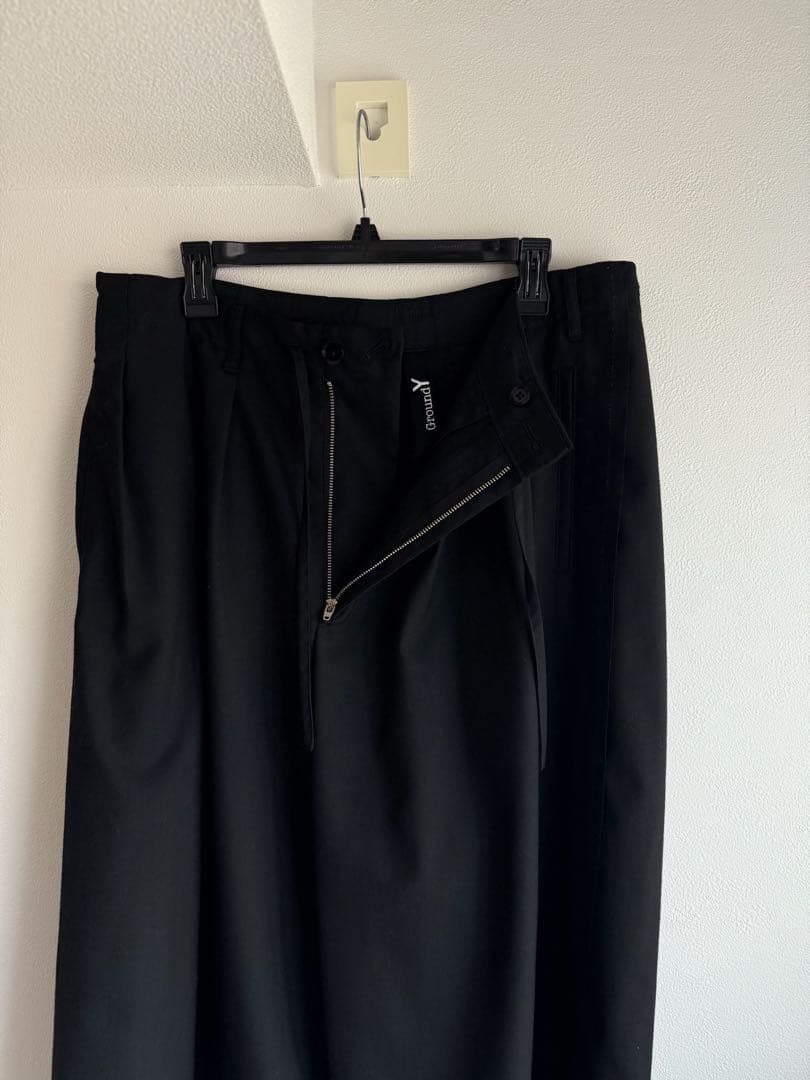 グラウンドY サルエルパンツ ブラック ドロップクロッチ 美品