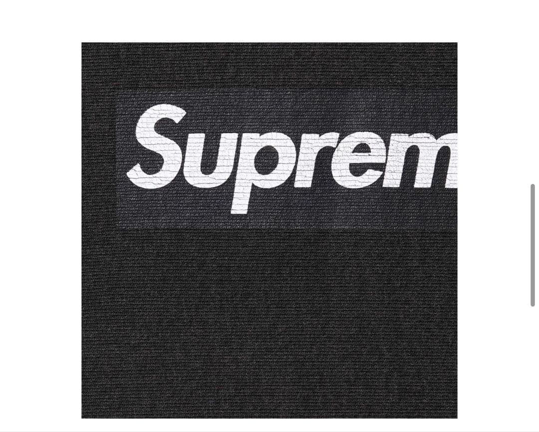 S*O様 Supreme Washed Box Logo Crewneck ブラ