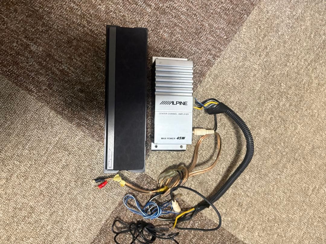 希少　アルパイン SBS-05DC 1DIN型 センタースピーカー＆1CHアンプ