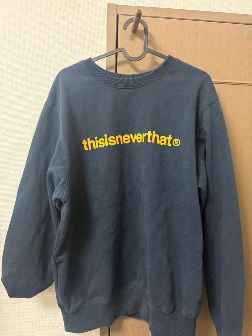 thisisneverthat ネイビー トレーナー