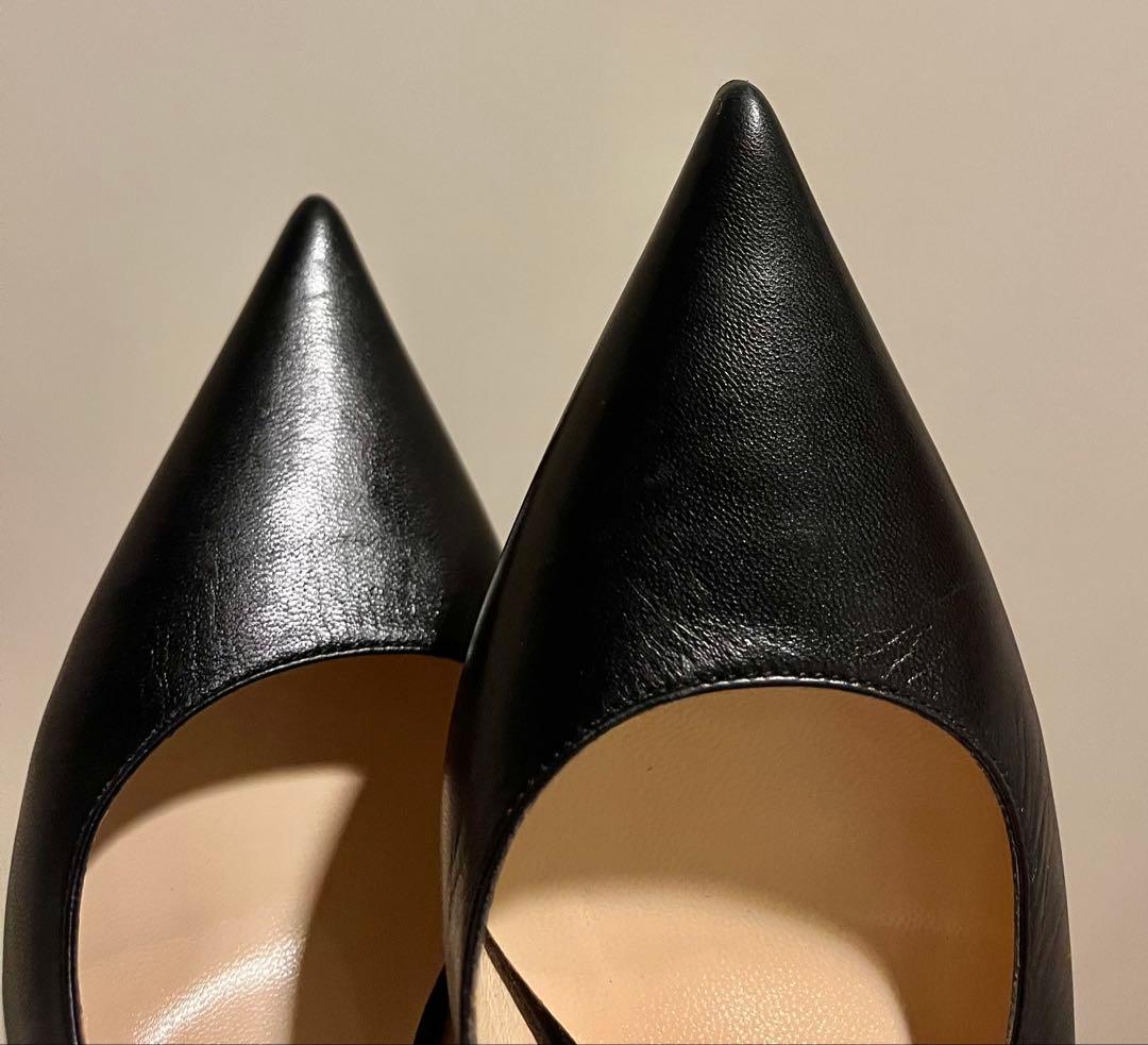 JIMMY CHOO 36(23cm)黒スリングバック6cmヒール　ジミーチュウ