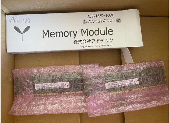 アドテック DDR4-2133  16GB  4枚