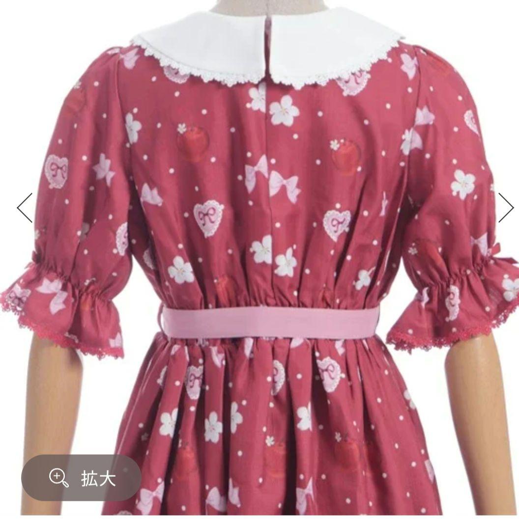 アクシーズファムカワイイ　シャルミエール　スウィーティアップルワンピース　赤