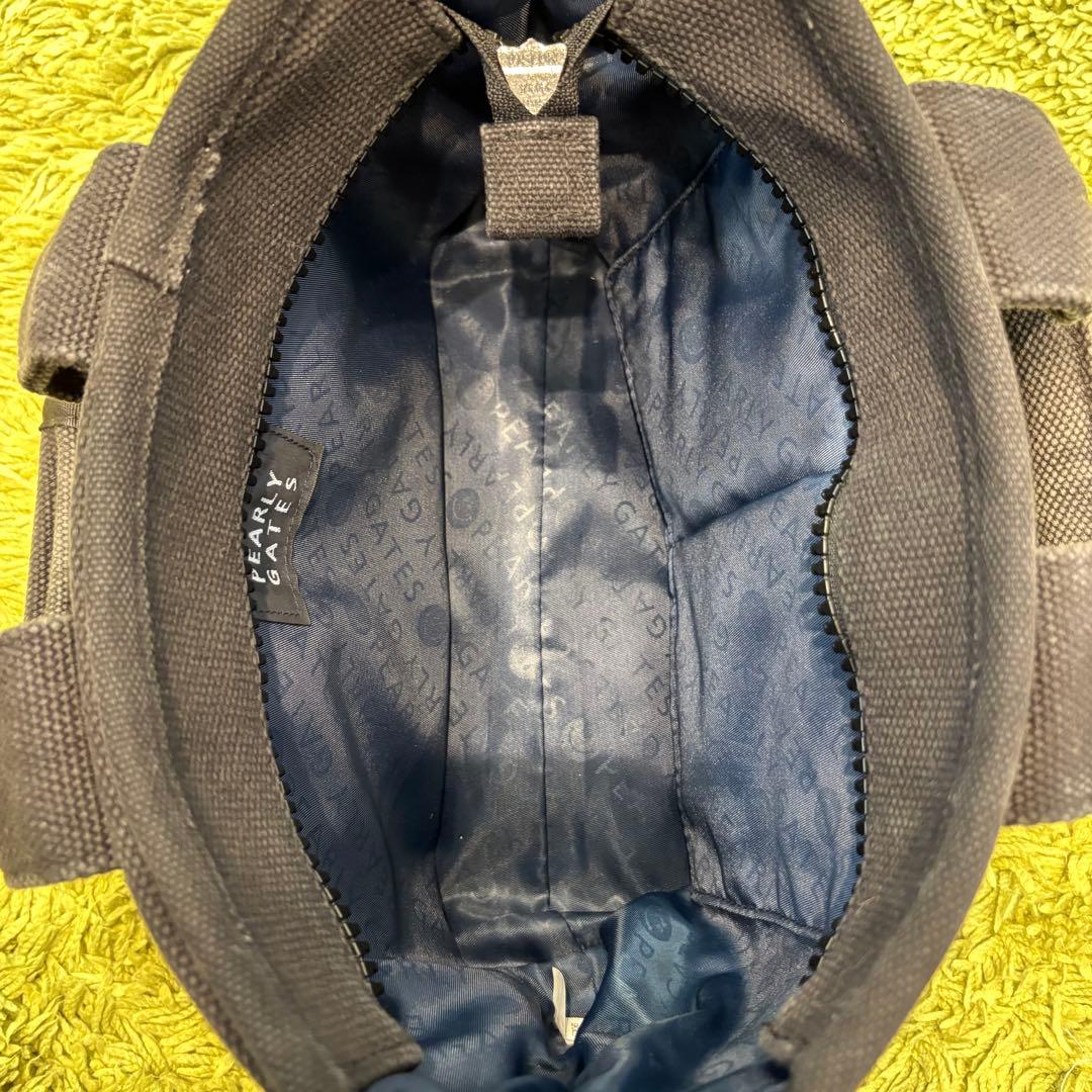 パーリーゲイツ PEARLYGATES カートバッグ ラウンドバッグ ブラック