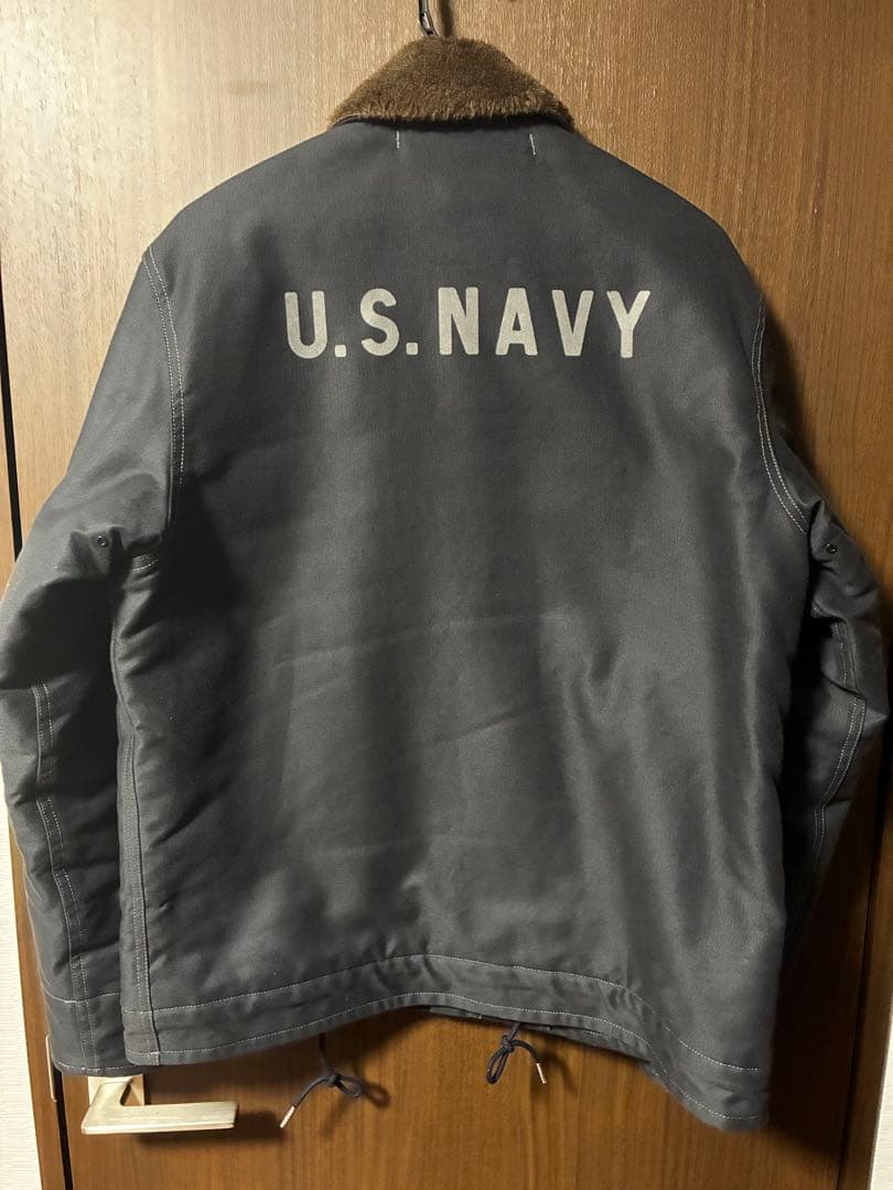 美品 リアルマッコイズ N-1U.S. NAVY デッキジャケット サイズ42