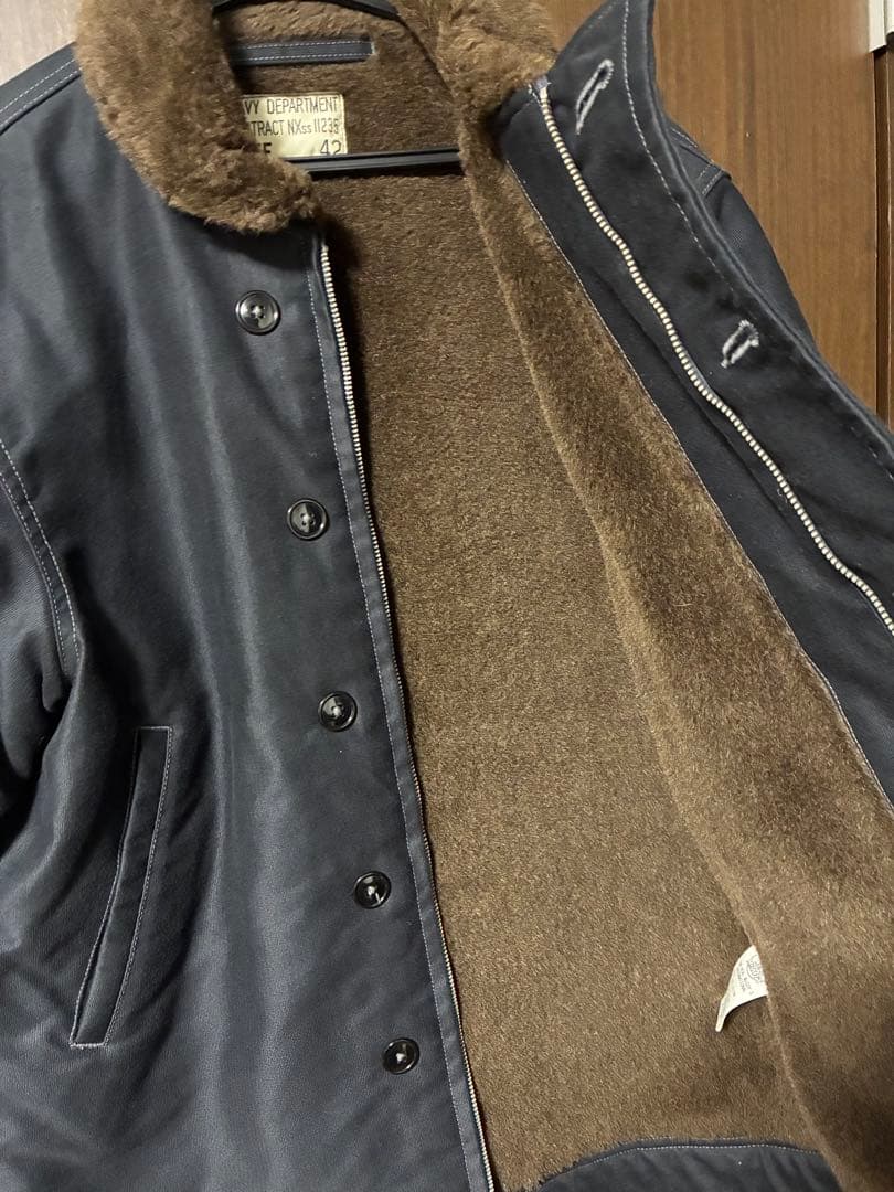 美品 リアルマッコイズ N-1U.S. NAVY デッキジャケット サイズ42