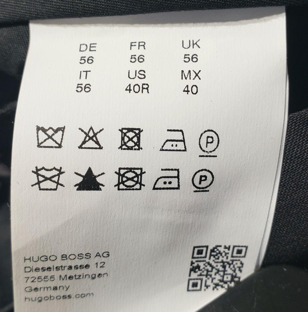 HUGO BOSS 黒 スラックス 40インチ 大きいサイズ 未使用新品タグ付き