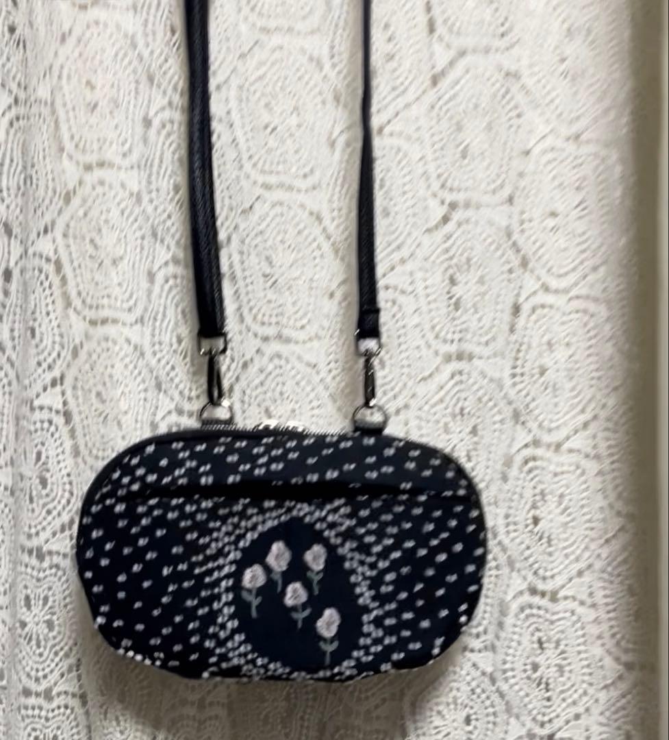 51013A ミナペルホネンハンドメイド hanamameショルダー バラード