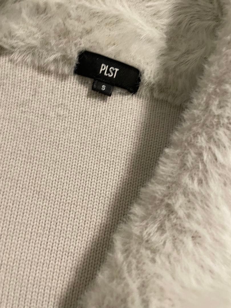 PLST フェザーヤーンニットコート