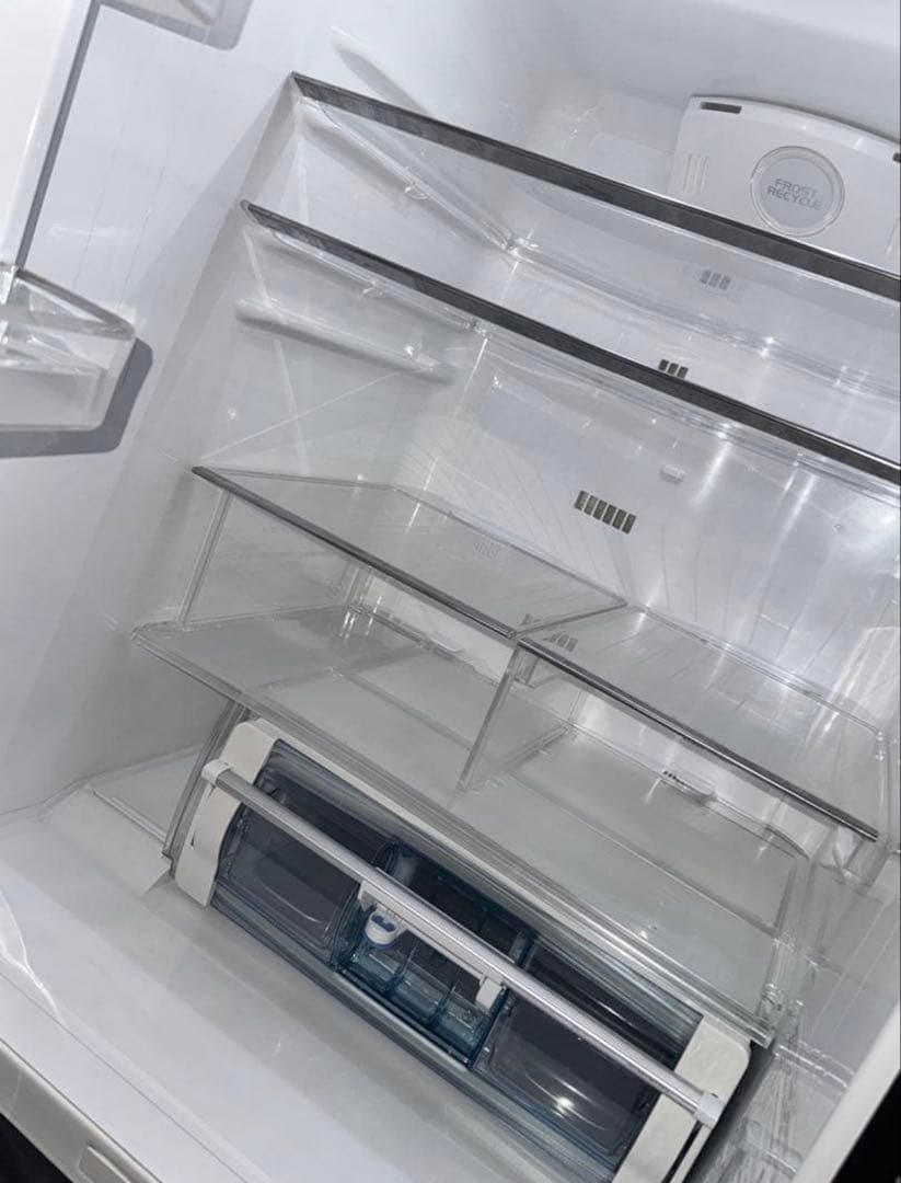 冷蔵庫 401L 冷凍庫 タッチパネル 真空チルド　ガラストップ 自動製氷機