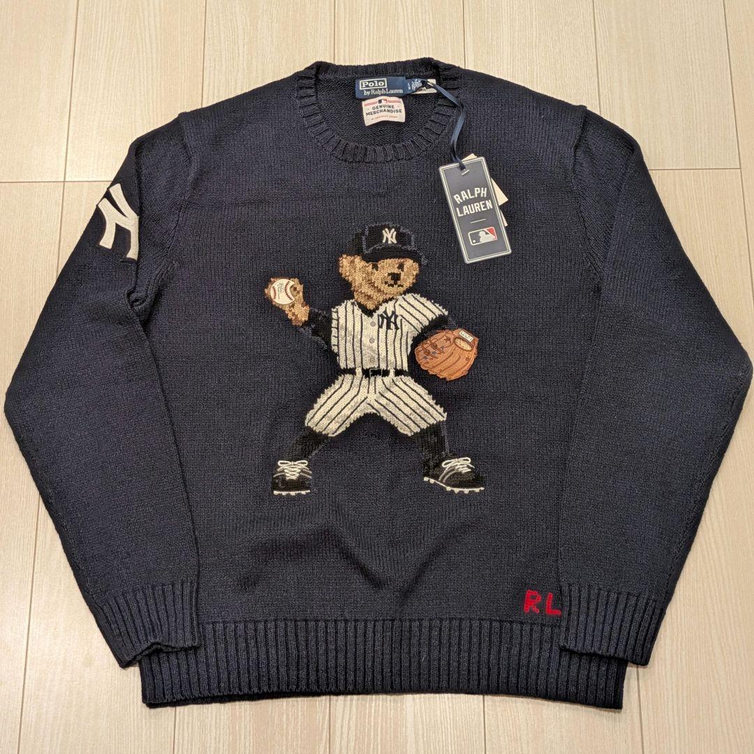 希少　ポロラルフローレン　ポロベア　セーター　ヤンキース