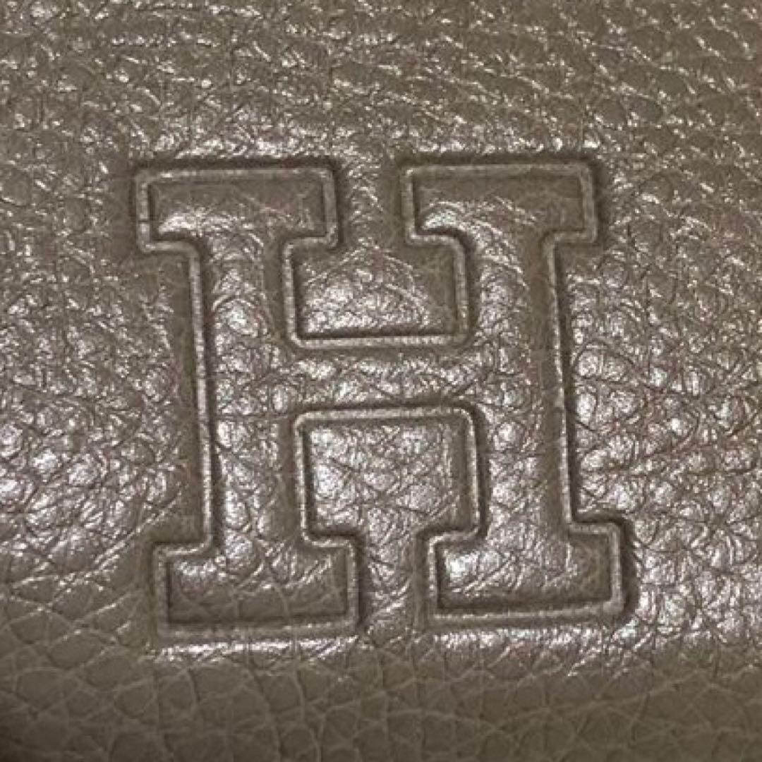 未使用ヒロフ　レザー トートバッグ グレージュ　シボ革