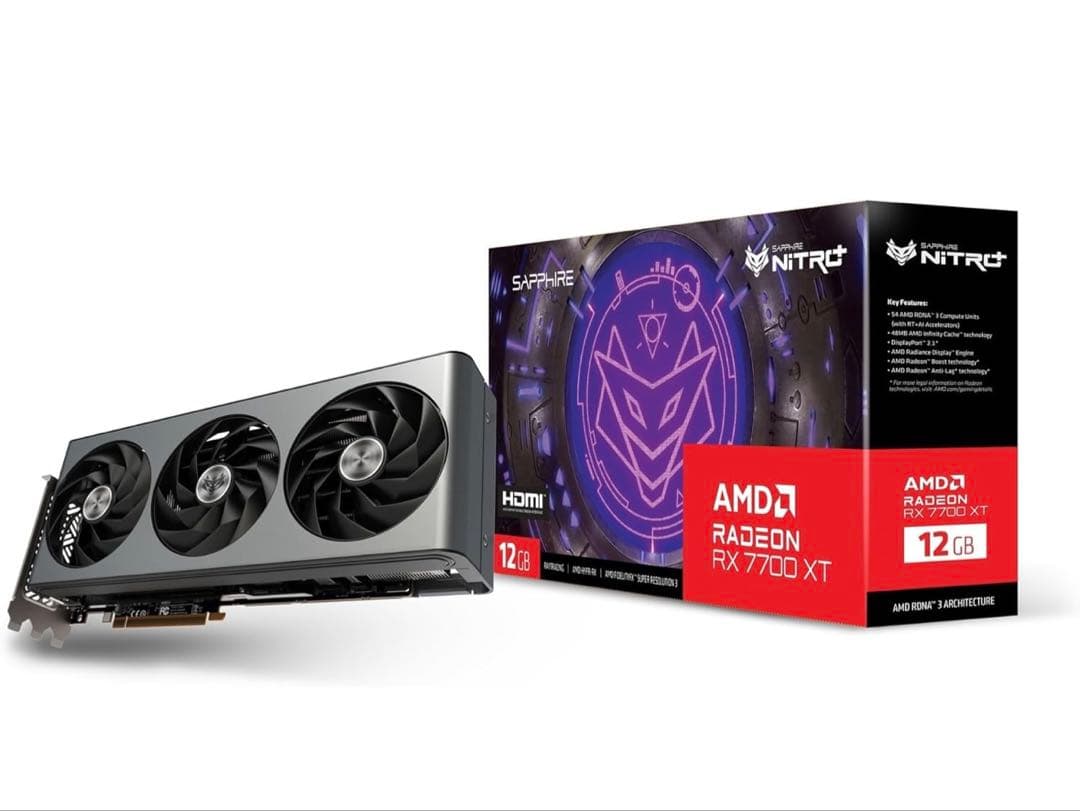 新品未開封Radeon RX 7700 XT GAMING OC 12GB