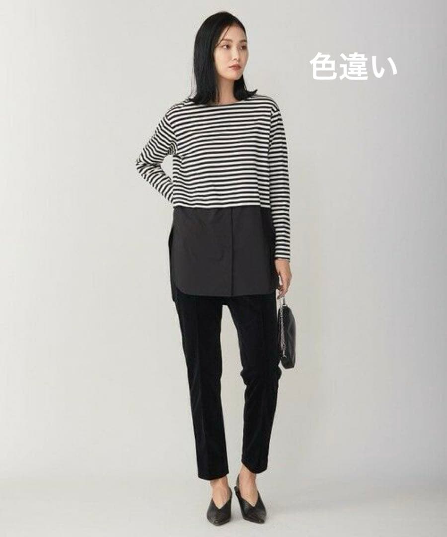 iCB 【洗える】 コンビネーションジャージー カットソー　＋他1点