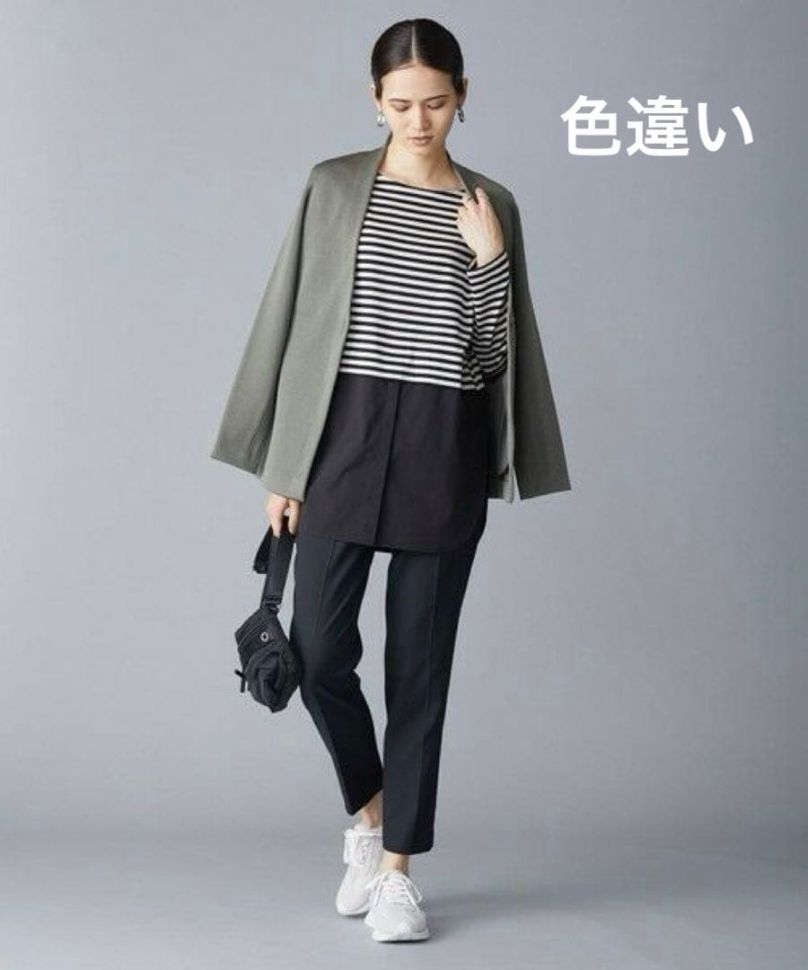 iCB 【洗える】 コンビネーションジャージー カットソー　＋他1点