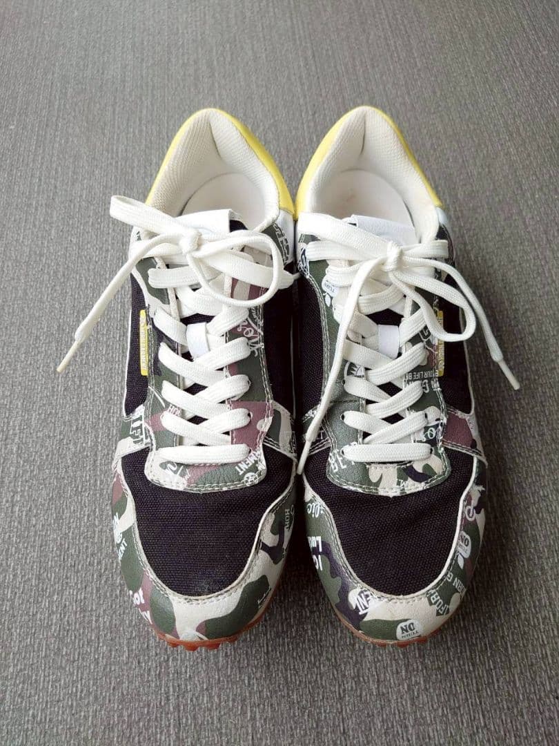 ホーンガーメントカモフラージュスニーカー