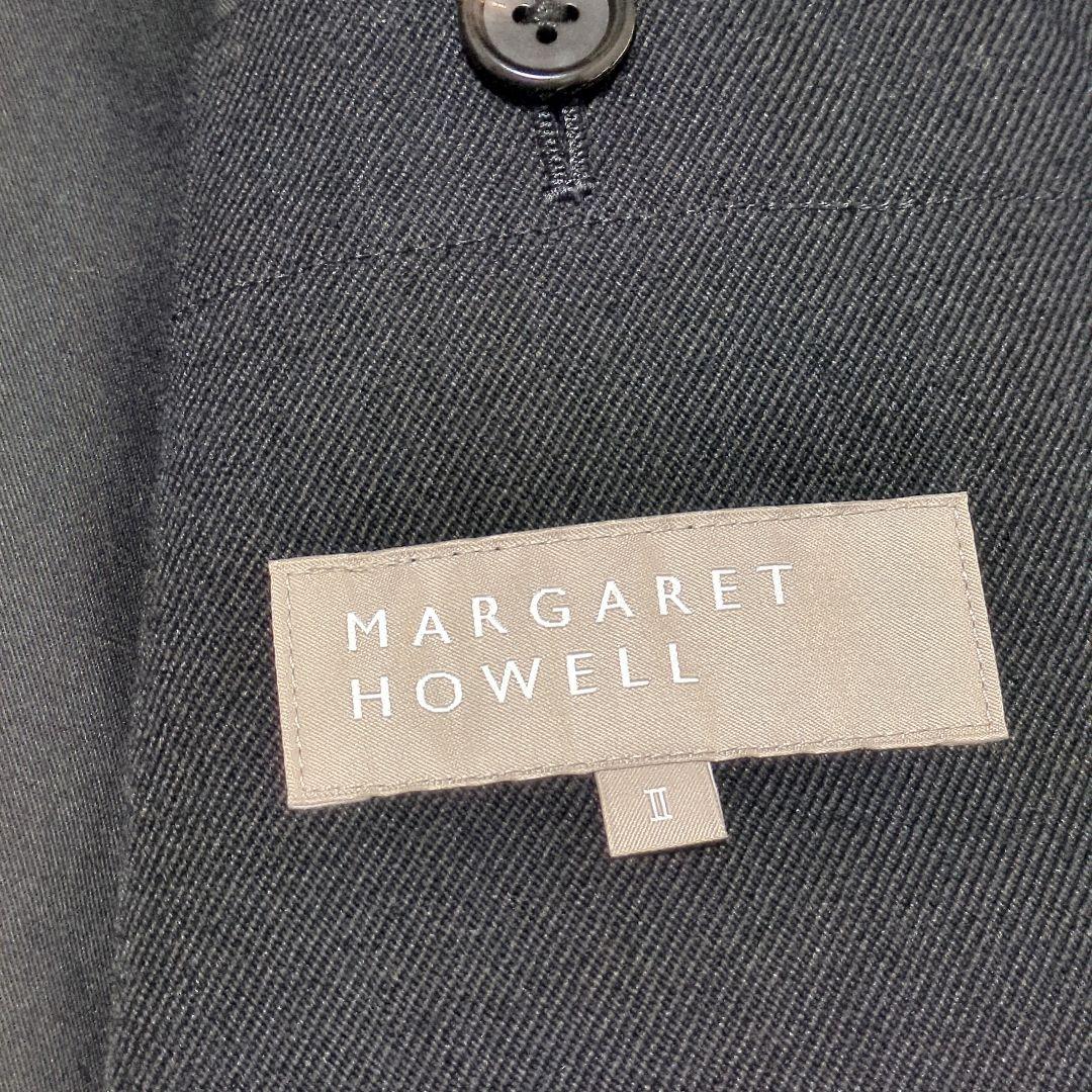 マーガレットハウエル　2022AW ウールツイル　ブルゾン　ジャケット　比翼　Ⅱ