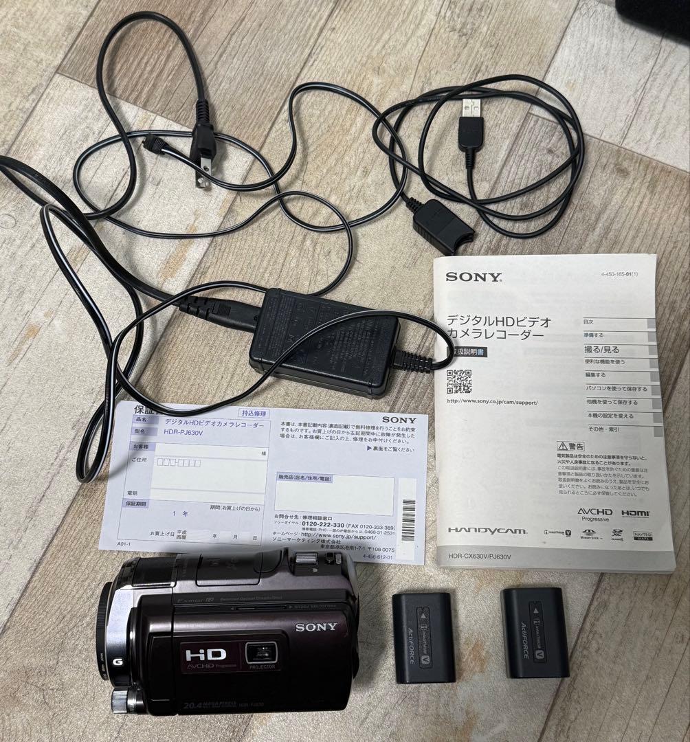 【動作確認ＯＫ】SONY　Handycam　HDR-PJ630v お値引き可