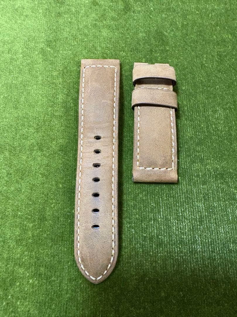 ハ*ン様 パネライ純正ストラップ 24mm スタンダード③ レザーベルト ブラウ