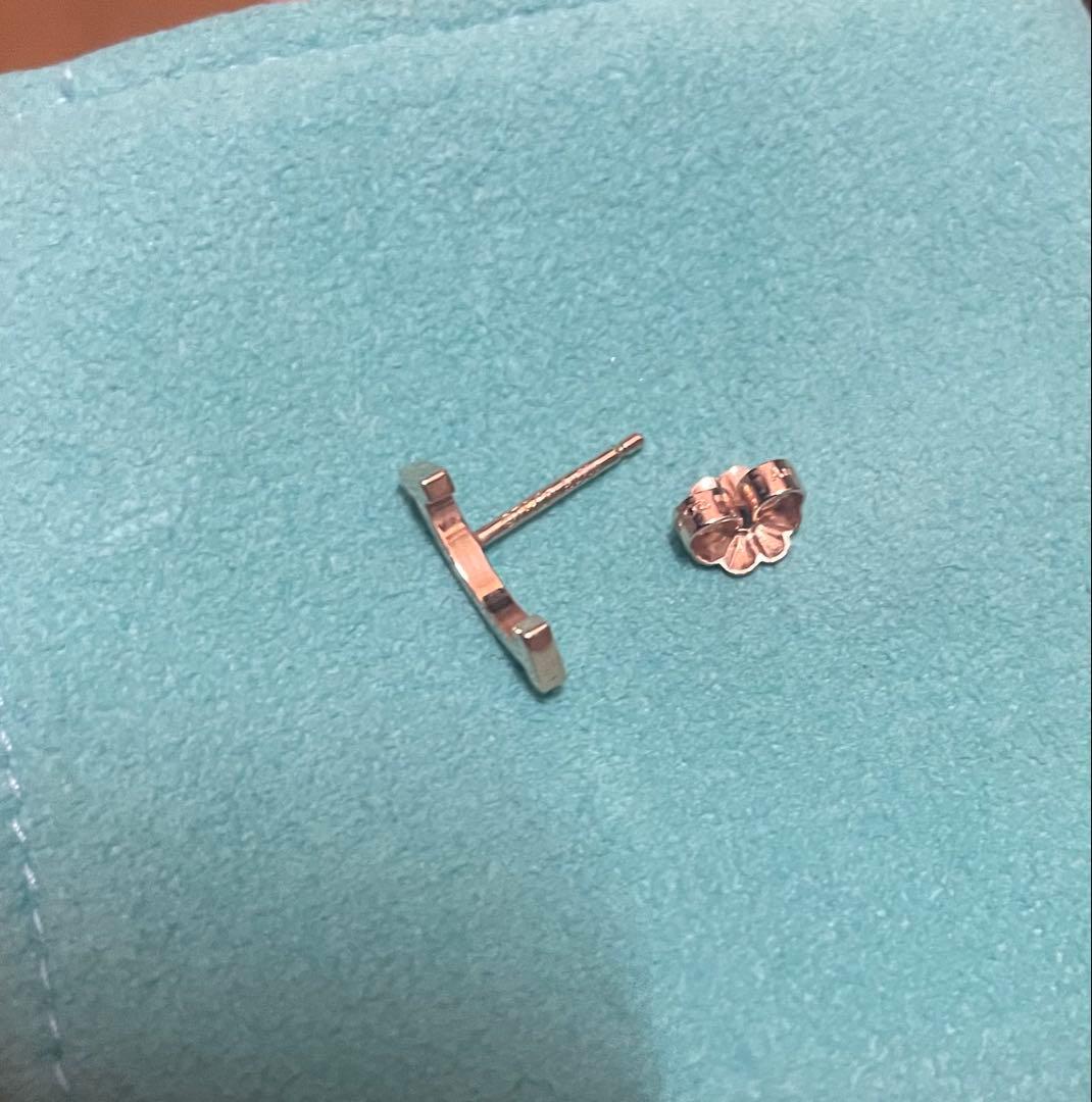 ティファニー スマイル 18k ピアス 片耳 ローズゴールド