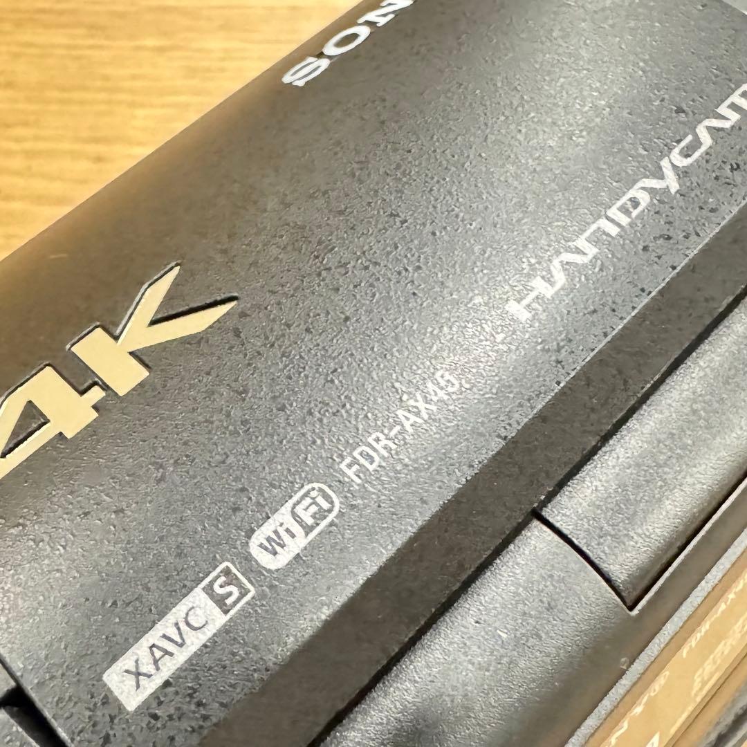 美品★本体＋バッテリーのみ SONY 4K ビデオカメラ FDR-AX45