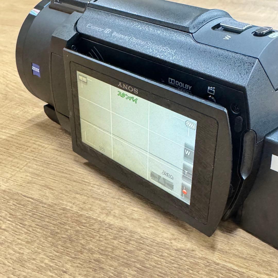 美品★本体＋バッテリーのみ SONY 4K ビデオカメラ FDR-AX45