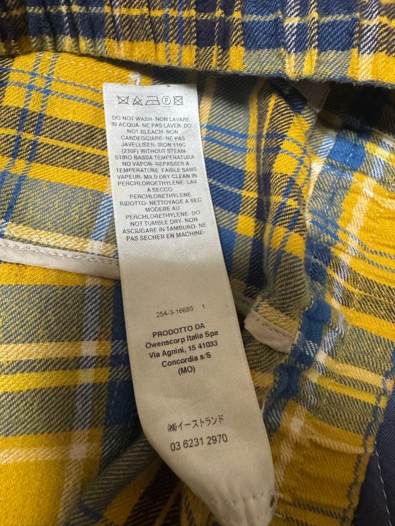 リックオウエンス 21SS RU21S6392-CP チェック柄サルエルイージー