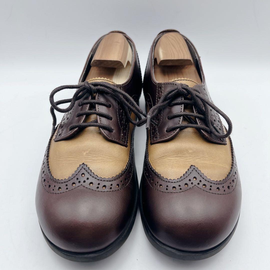 美品✨ビルケンシュトック ララミー ウィングチップ ブラウンツートン 37